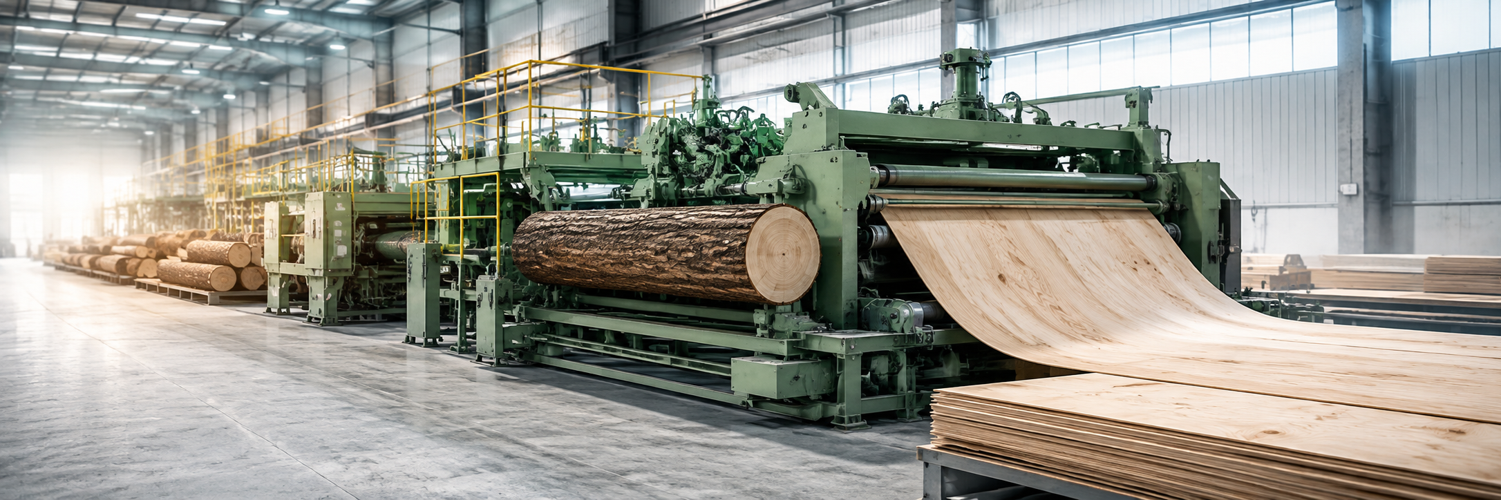 High-Precision Veneer Peeling Line for Plywood