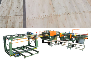 wood veneer teeth joint finger joint veneer composer machine 4x8ft for high grade plywood 