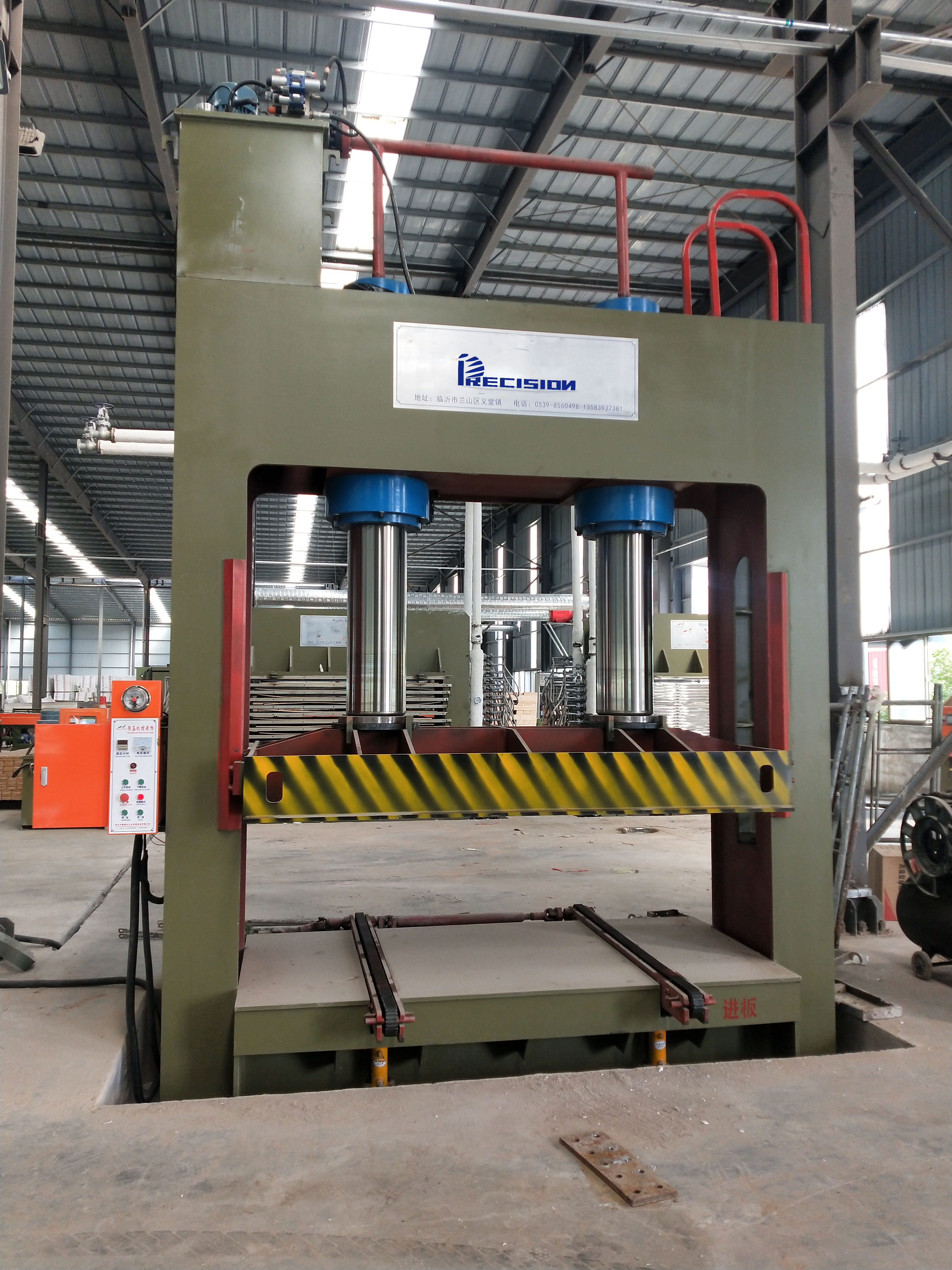 Pre press machine for plywood production 8x4ft 400t 