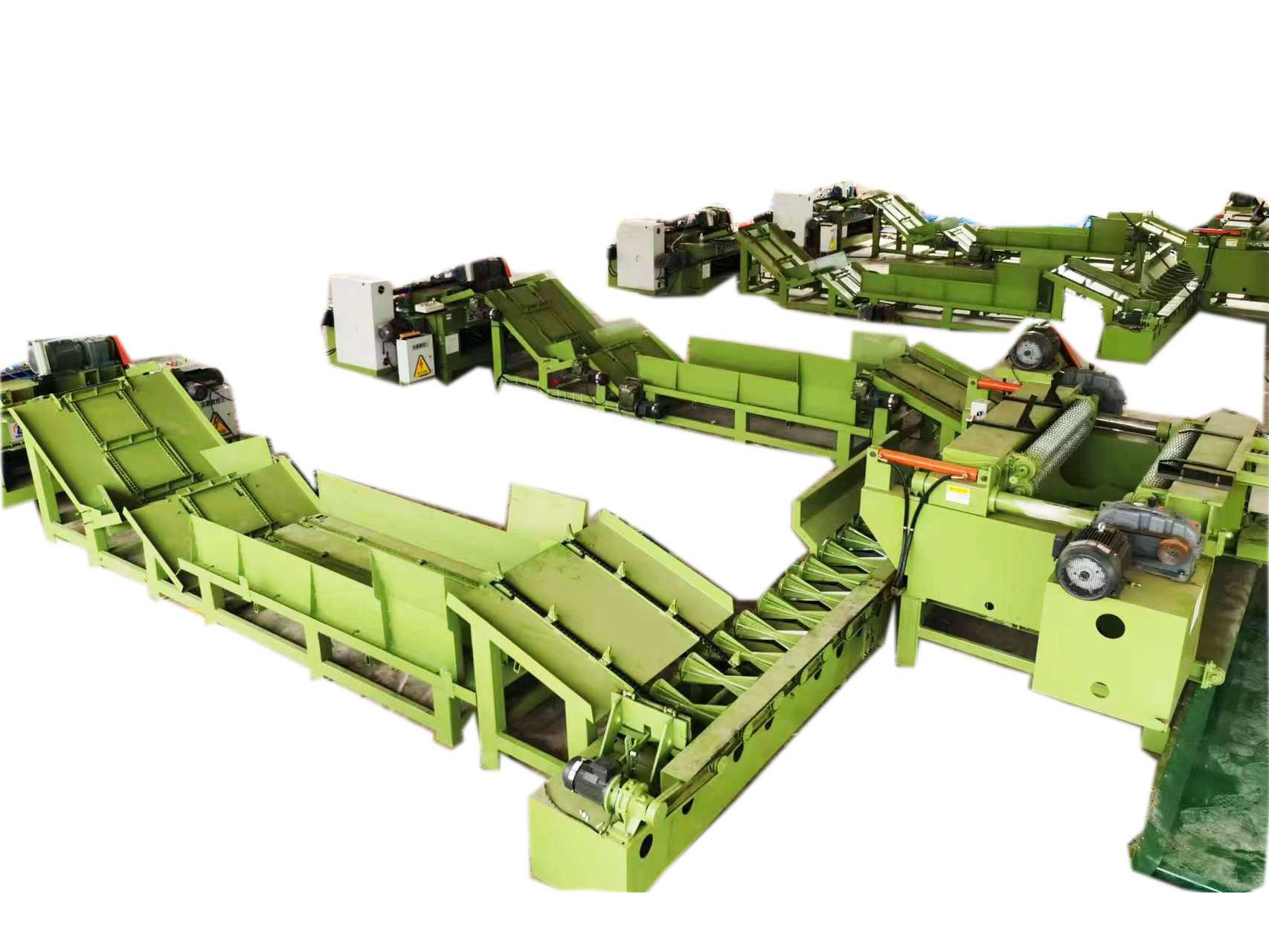 4ft spindle less veneer peeling line -Automatic plywood veneer produce line 