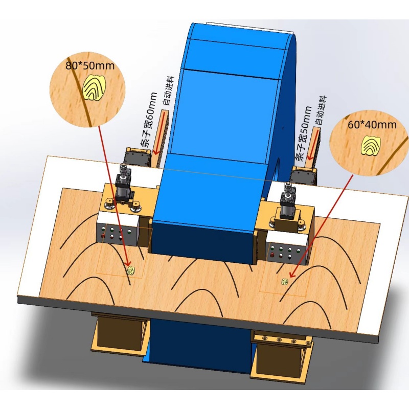 4x8 Short Grain Cross Veneer Patcher Machine
