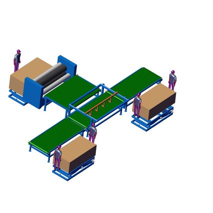 4ft High Speed Plywood Veneer Laying Line for Plywood Production