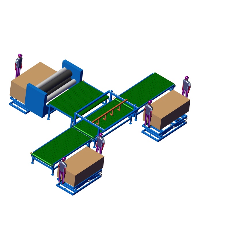 4ft High Speed Plywood Veneer Laying Line for Plywood Production