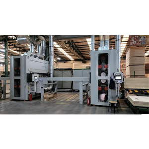 4 Heads 2 Side 2A13D Wide Belt Sander Machine for Plywood Produce - 副本