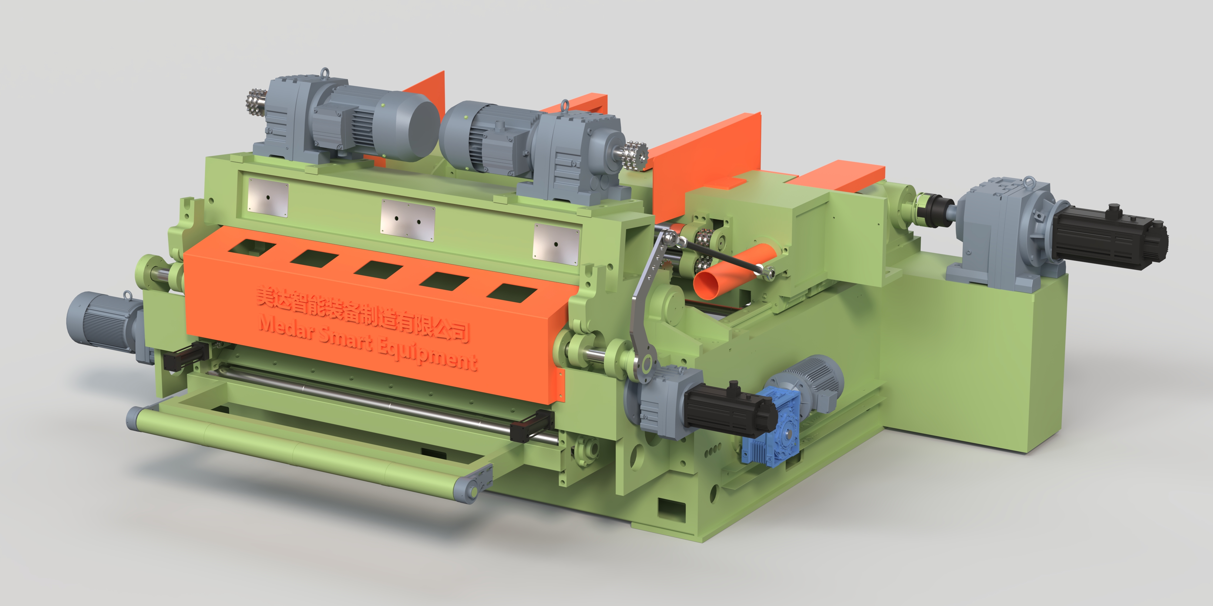 2025 New design plywood spindle less veneer peeling line machine veneer peeling production line tenderizing with gear roller and Nose bar 4x8ft 4x4ft 