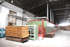 Roller veneer dryer