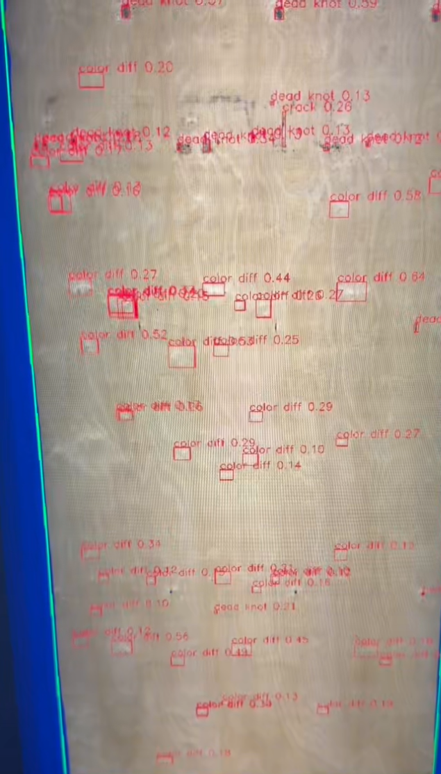 Automatic veneer grading line plywood veneer sorting machine moisture and visual 