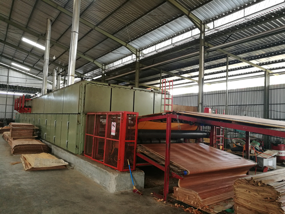  4m³ per hour 3 layer stainless mesh veneer drying machine 