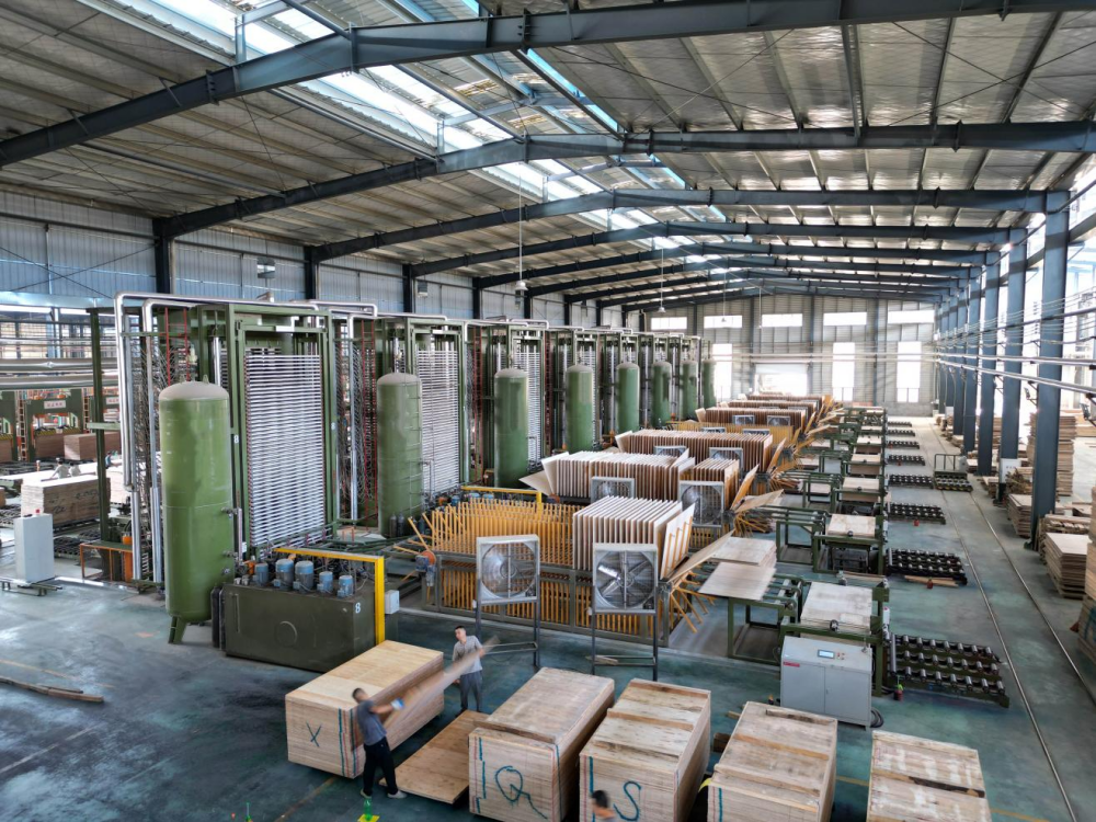 7 Pcs X 50 Opening Auto Loading And Unloading Hot Press Machine in China.