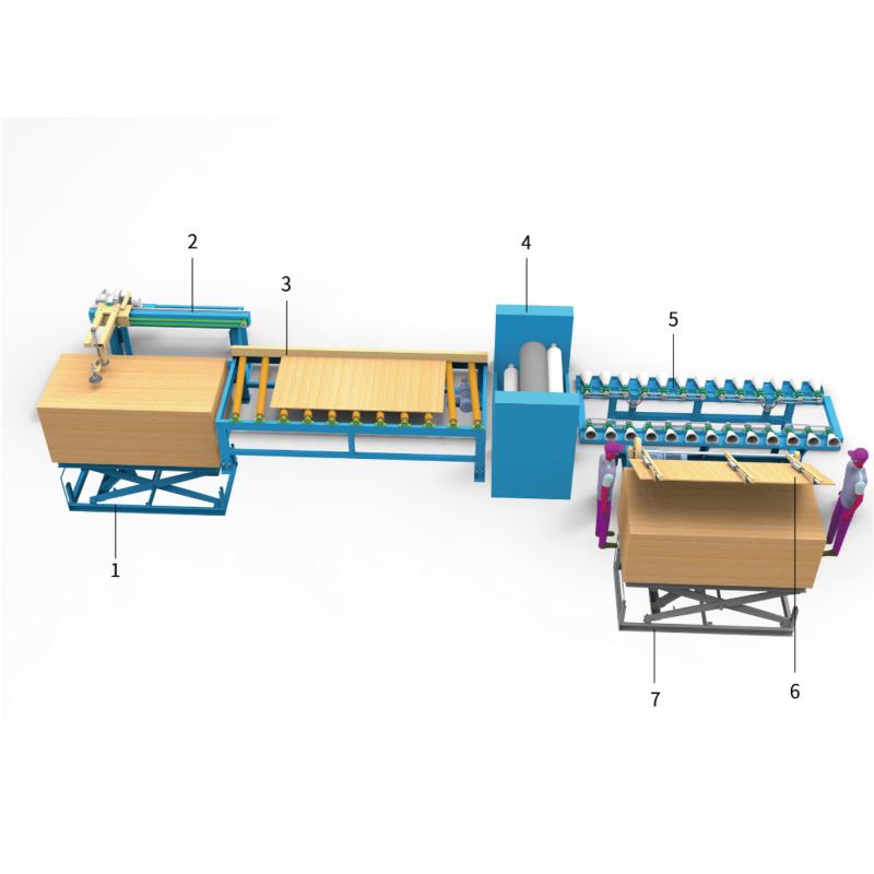 4ft High Speed Plywood Veneer Laying Line for Plywood Production