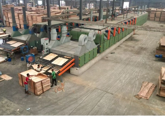 (Roller Veneer Dryer Machine )biomass Burner Core Veneer Dryer Machine for Plywood