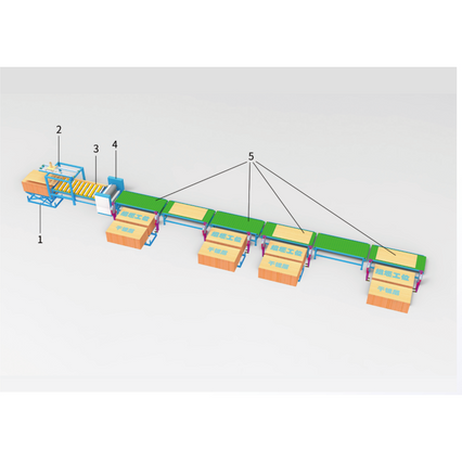 4ft High Speed Plywood Veneer Laying Line for Plywood Production