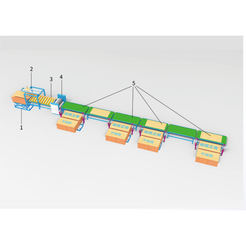 4ft High Speed Plywood Veneer Laying Line for Plywood Production