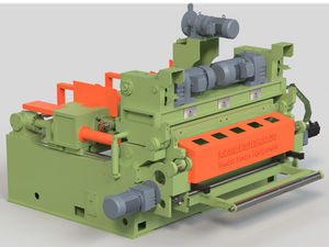 2026 New design shaft less veneer peeling lathe tenderizing with gear roller and Nose bar