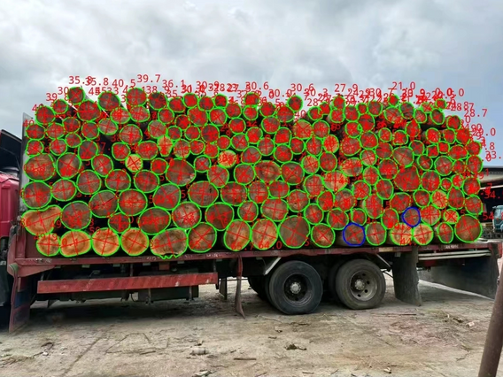 Vision-Based System for Measuring the Diameter of Wood Timber volume scaler and calculator 