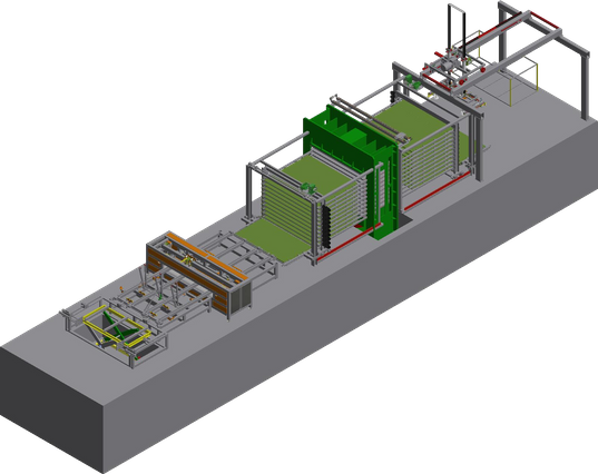 800ton 10 /12/15 openning 4x8ft plywood production line laminated hot press machine for film melamine Autoamtic loading and unloading