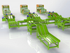 Automatic veneer rotary cutting line for long grain veneer 8ft 2600x1300mm for plywood production 
