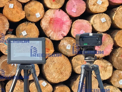 AI Intelligent Log diameter and cubic scaler timber scaler 